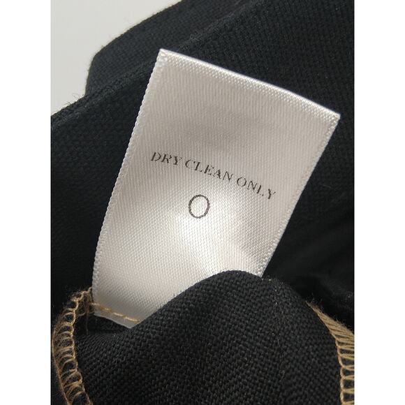 A.L.C. James Pants 2 Wool Mohair Blend Cropped Tuxedo Stripe Trousers Tan Black - Picture 8 of 11